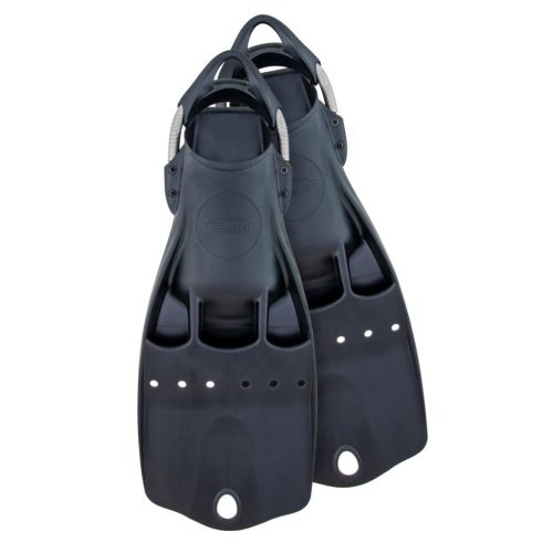 Rubber Fins LightJet with SS spring straps - black
